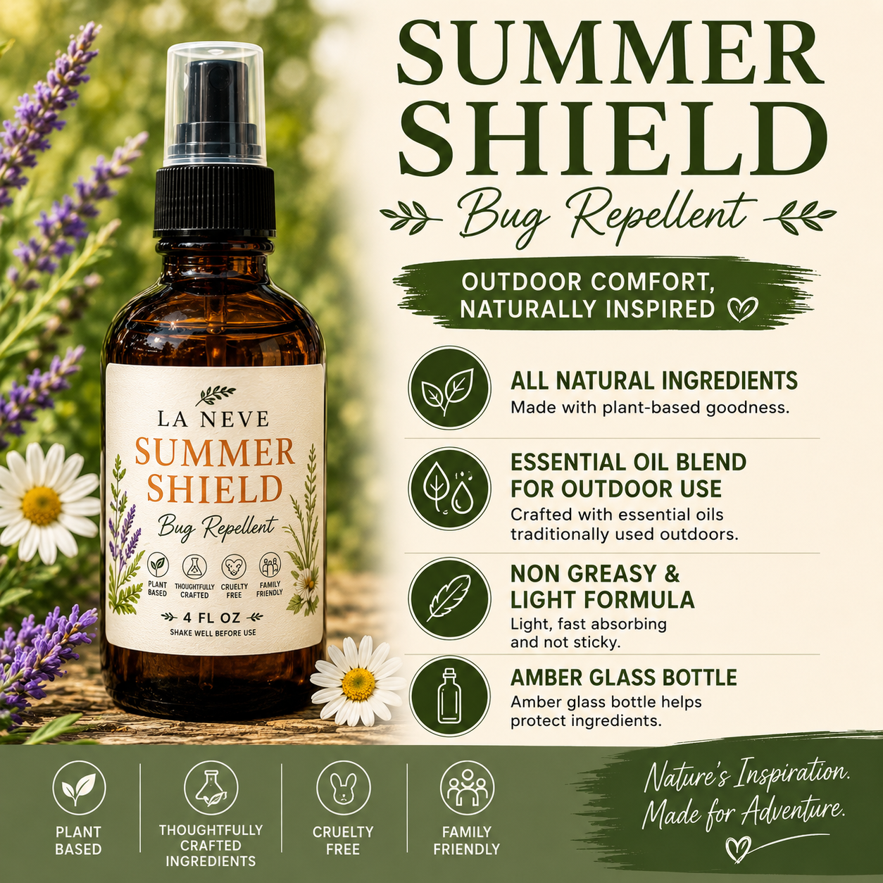 Summer Shield | Bug Repellent | All Natural Ingredients | Essential Oils