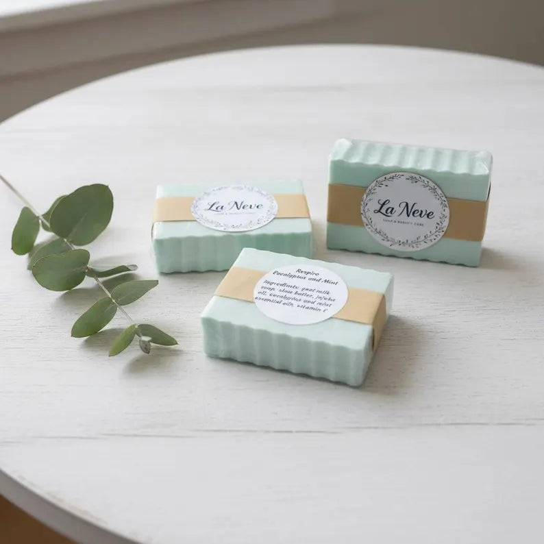 Respiro: Goat Milk and Shea Butter Soap with Eucalyptus and Mint