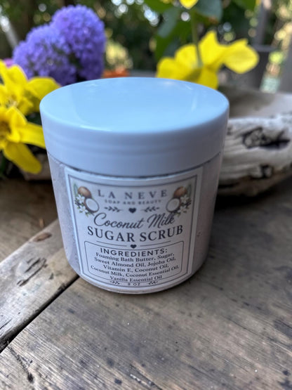 Foaming Sugar Scrub: Coconut Milk