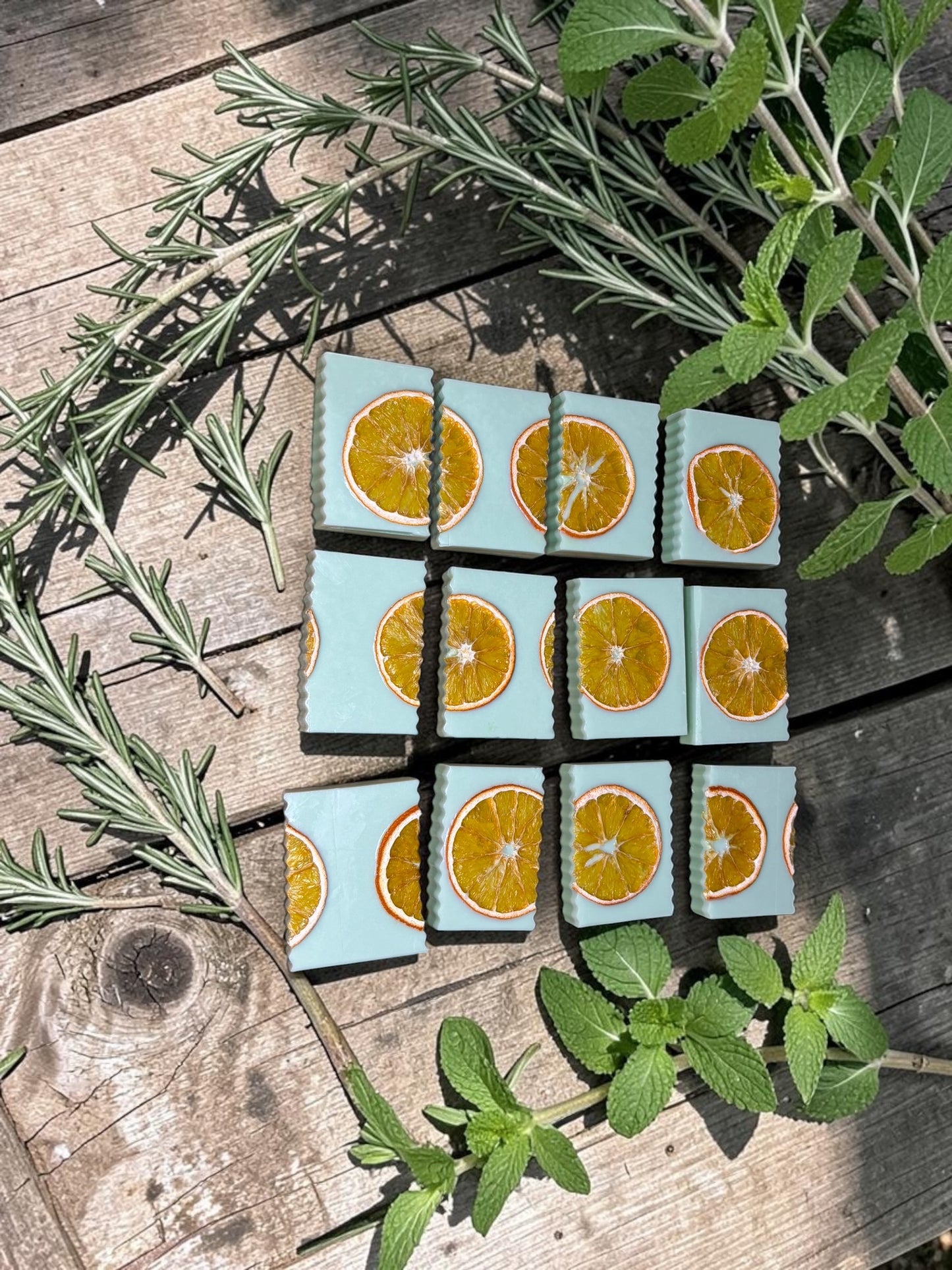 Herb Garden: Goat Milk Soap with Rosemary, Basil, and Mint