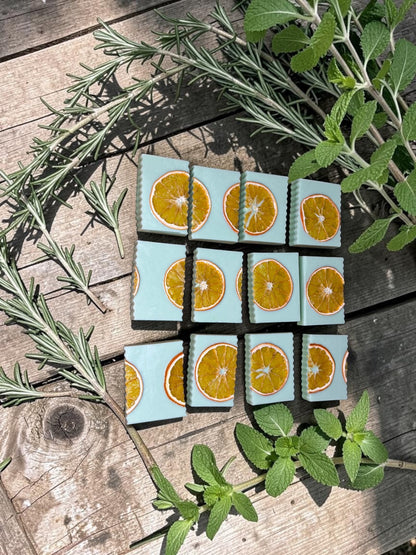 Herb Garden: Goat Milk Soap with Rosemary, Basil, and Mint