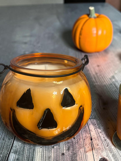 Candy Corn Jack-O’-Lantern Candle