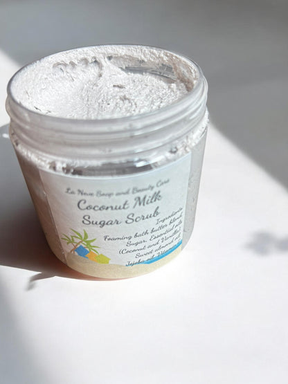 Foaming Sugar Scrub: Coconut Milk