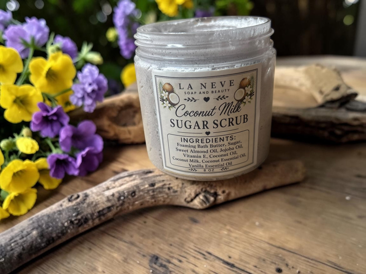 Foaming Sugar Scrub: Coconut Milk