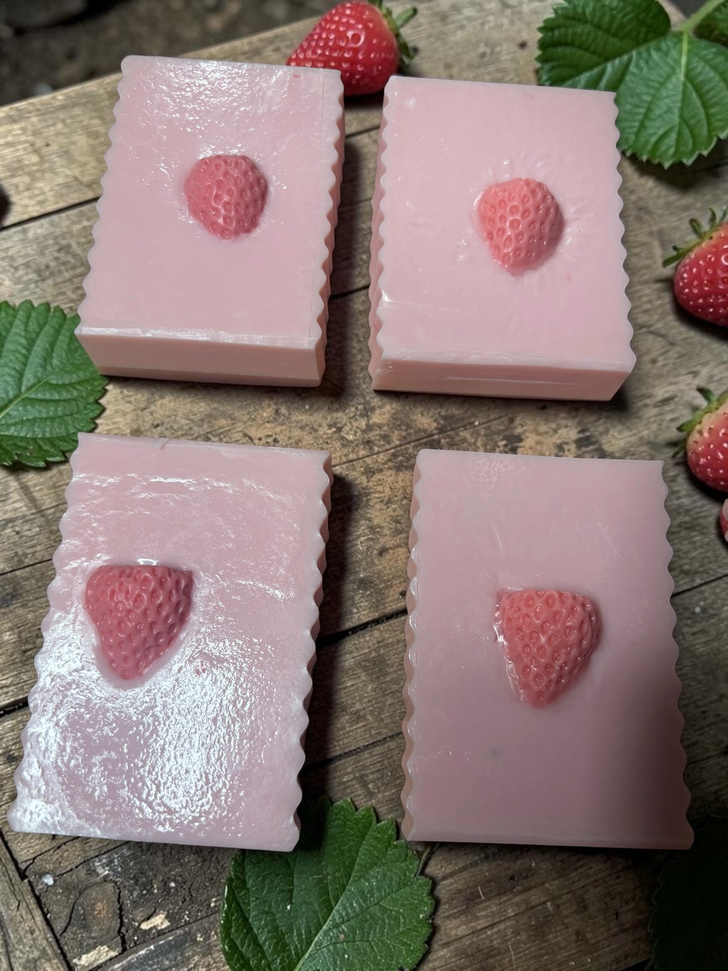 Strawberries and Cream: Goat Milk Soap with Strawberry