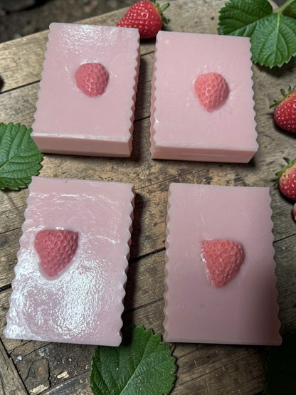 Strawberries and Cream: Goat Milk Soap with Strawberry