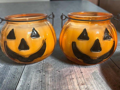 Candy Corn Jack-O’-Lantern Candle