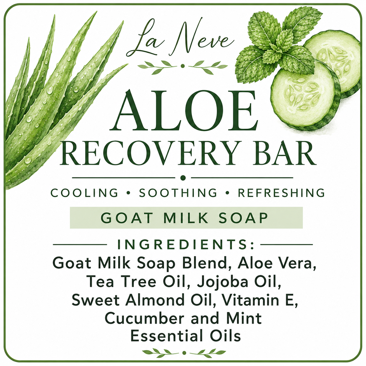 Aloe Recovery Bar