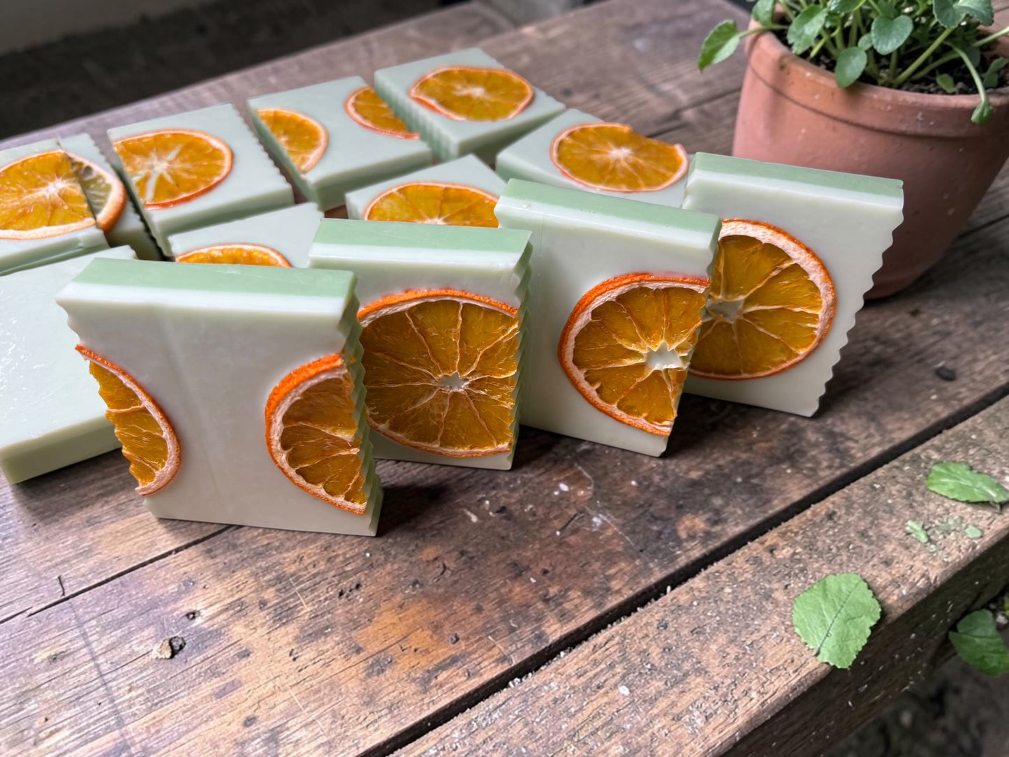 Herb Garden: Goat Milk Soap with Rosemary, Basil, and Mint