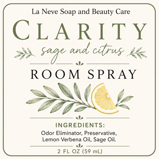 Room Spray: Clarity Sage and Citrus