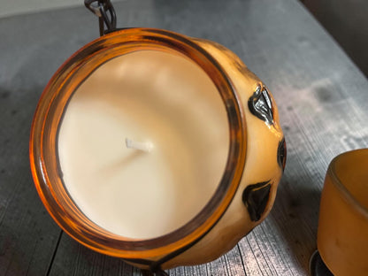 Candy Corn Jack-O’-Lantern Candle