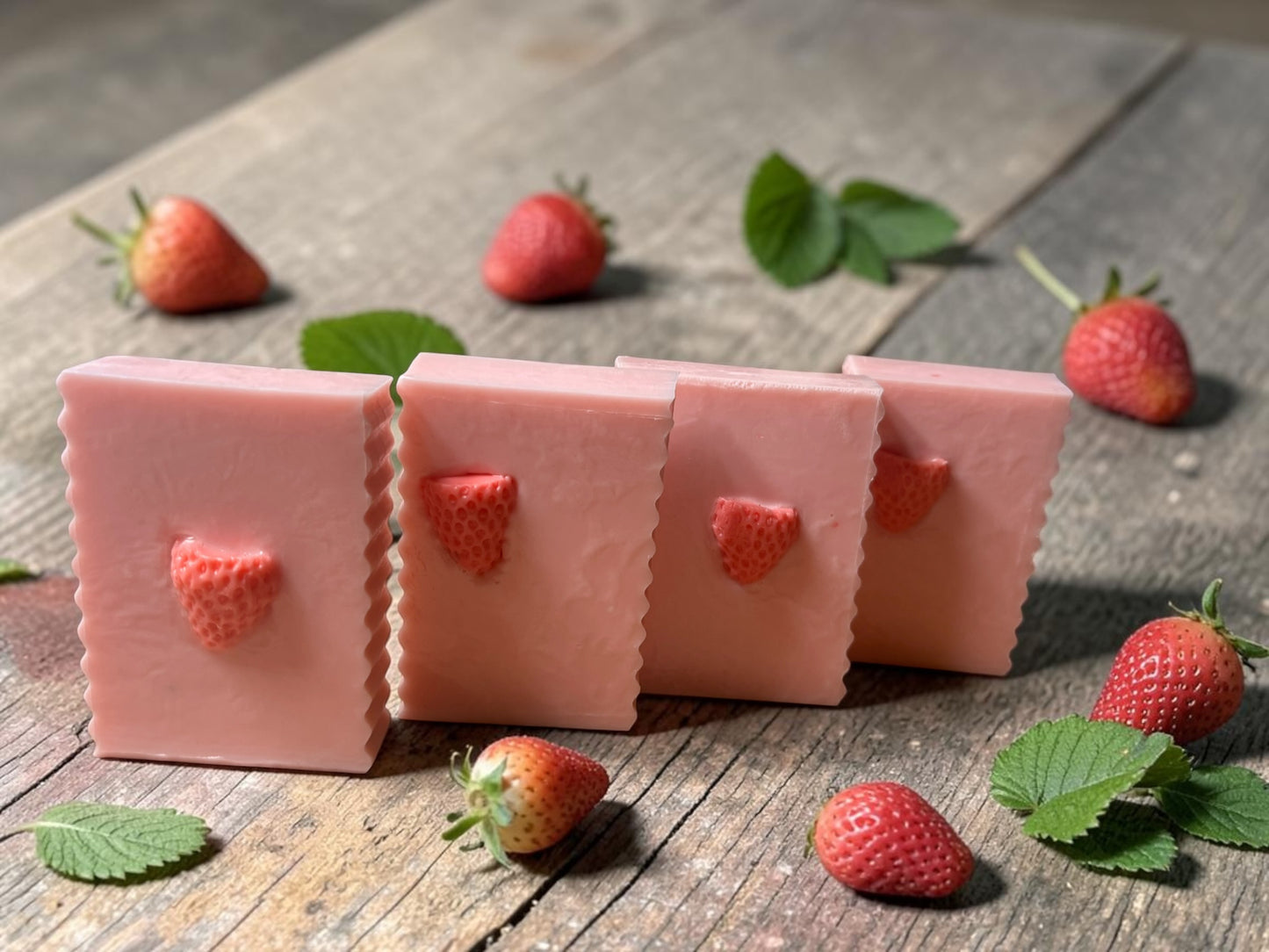 Strawberries and Cream: Goat Milk Soap with Strawberry