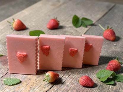 Strawberries and Cream: Goat Milk Soap with Strawberry
