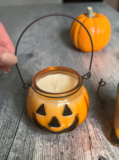 Candy Corn Jack-O’-Lantern Candle