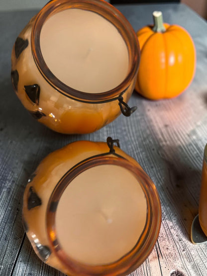 Candy Corn Jack-O’-Lantern Candle