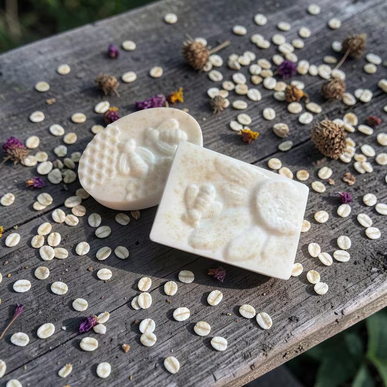 Dolce Miele: Goat Milk Soap with Honey, Colloidal Oatmeal, and Honeysuckle