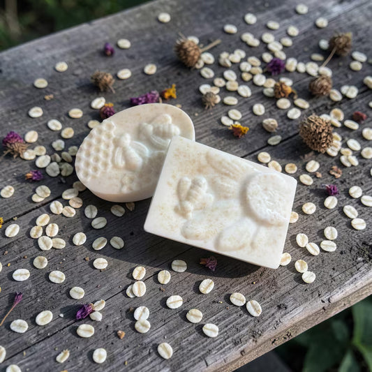 Dolce Miele: Goat Milk Soap with Honey, Colloidal Oatmeal, and Honeysuckle