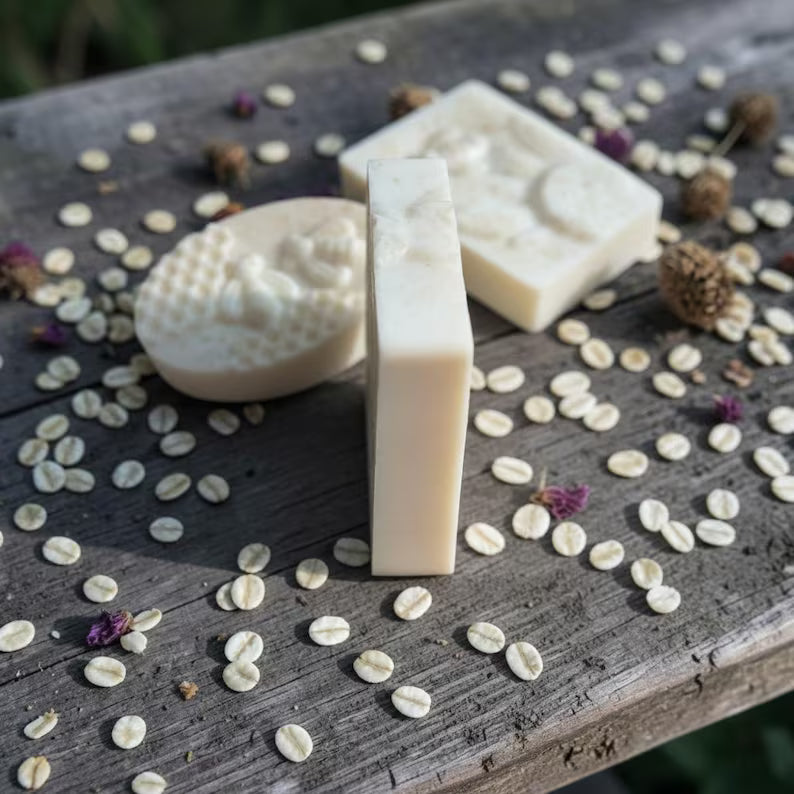 Dolce Miele: Goat Milk Soap with Honey, Colloidal Oatmeal, and Honeysuckle