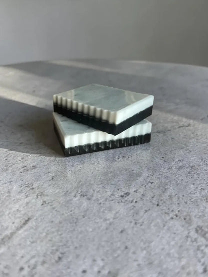 Midnight Latte: Charcoal and Goat Milk Soap with Vanilla, Almond, and Coffee