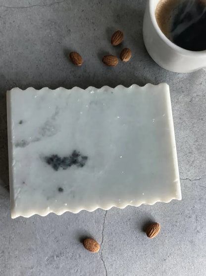 Midnight Latte: Charcoal and Goat Milk Soap with Vanilla, Almond, and Coffee