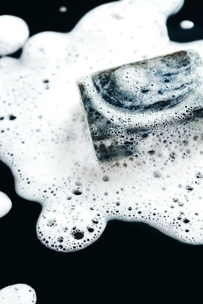 Midnight Latte: Charcoal and Goat Milk Soap with Vanilla, Almond, and Coffee