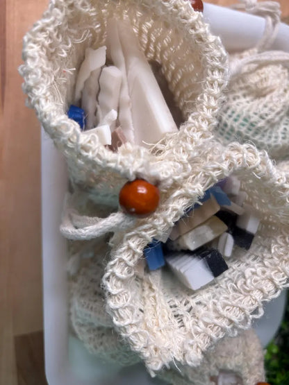 Zero Waste Soap Saver Bag | Filled with Handcrafted Soap Pieces from La Neve